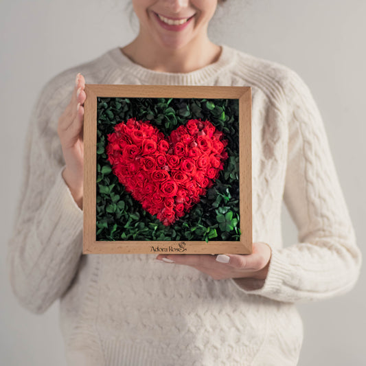 Evergreen Love Frame | Real Roses That Last a Year